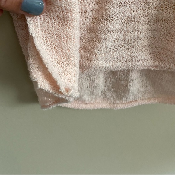 Lou & Grey Light Pink Long Sleeve Knit Sweater Sz XS - Picture 5 of 9